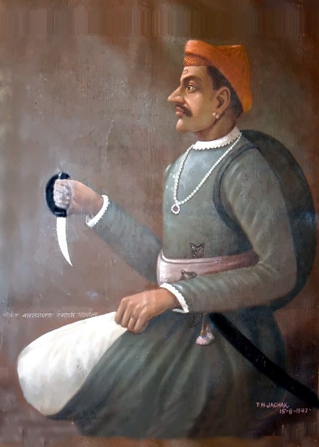 Portrait of Shrimant Narayanrao Gangadharrao alias Tatyasaheb Patwardhan (I)